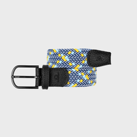 Multicolored elastic braided belt - Cusco
