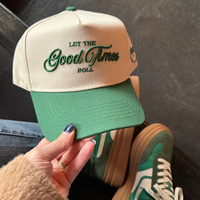 Let the Good Times Roll - Green Vintage Trucker Hat