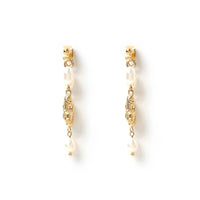 Mimi Pearl and Gold Earrings