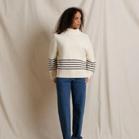 Elsie Stripe Turtleneck Sweater