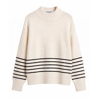 Elsie Stripe Turtleneck Sweater