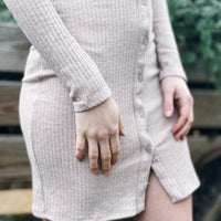 Cut out midi dress with slit