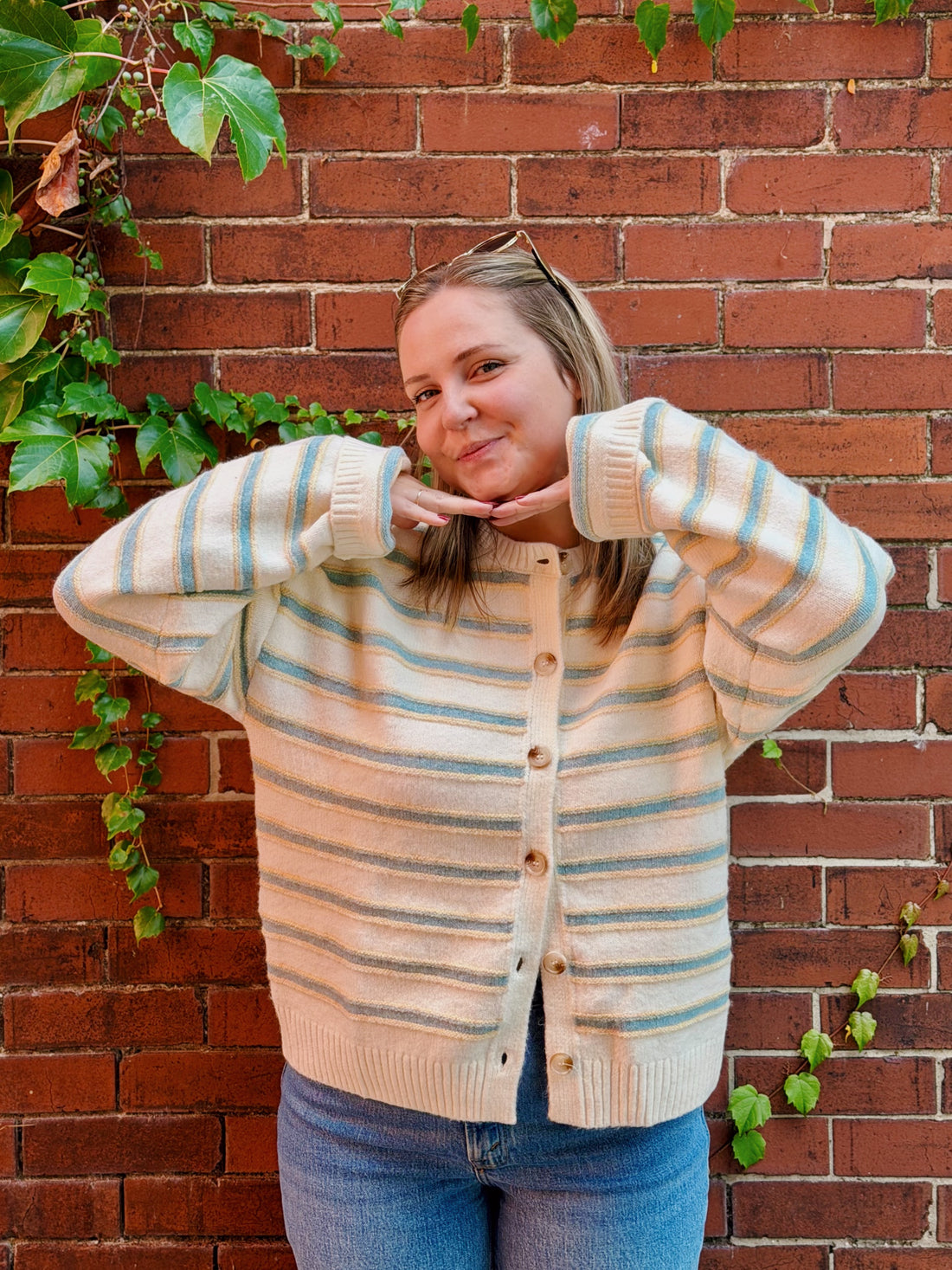 Bellamy Striped Cozy Cardigan