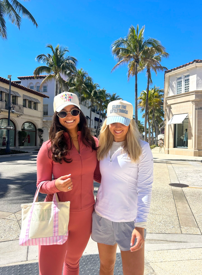 Here for the Fun of it - Baby Blue Corduroy Trucker Hat