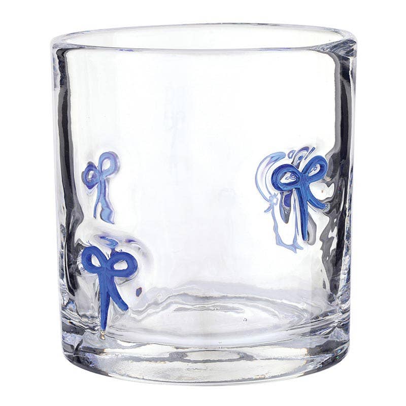 Blue Bow Icon Glass