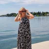 Viento Luz Floral Midi Dress