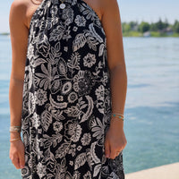 Viento Luz Floral Midi Dress