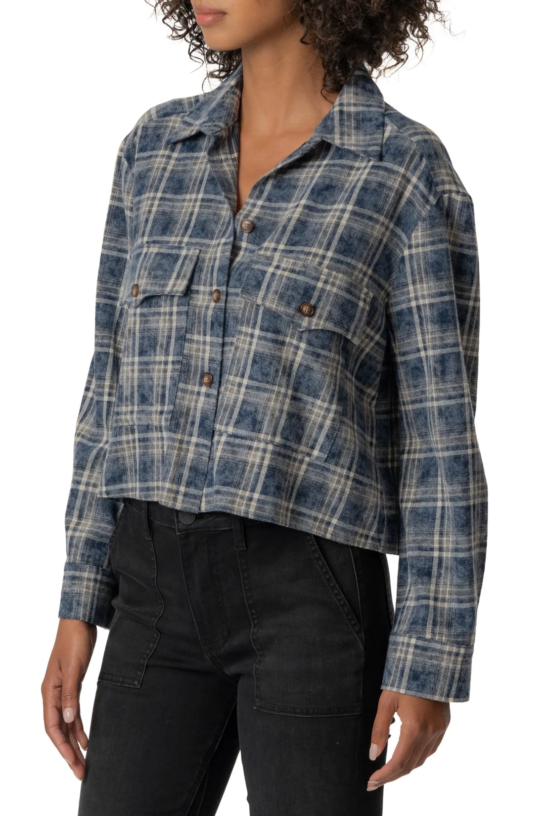 Mira Plaid Top
