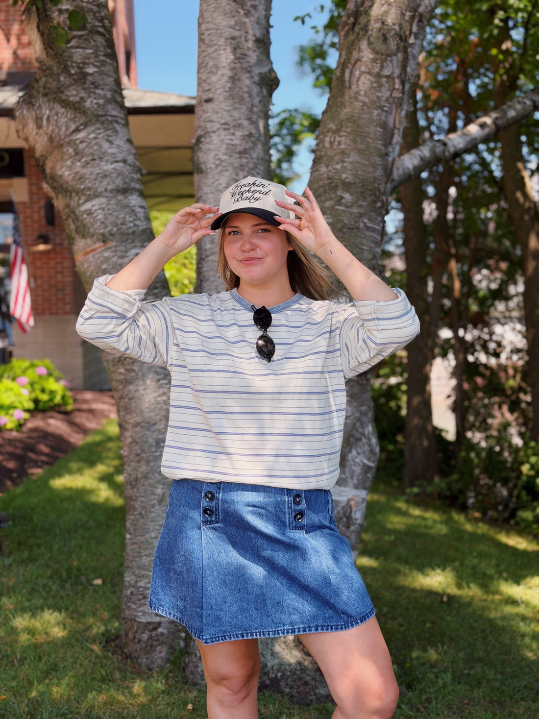 Sailor Denim Skirt