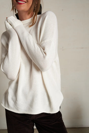 Nova Cashmere Mock Neck Sweater
