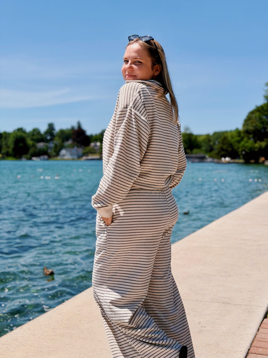 Striped Towel Pants