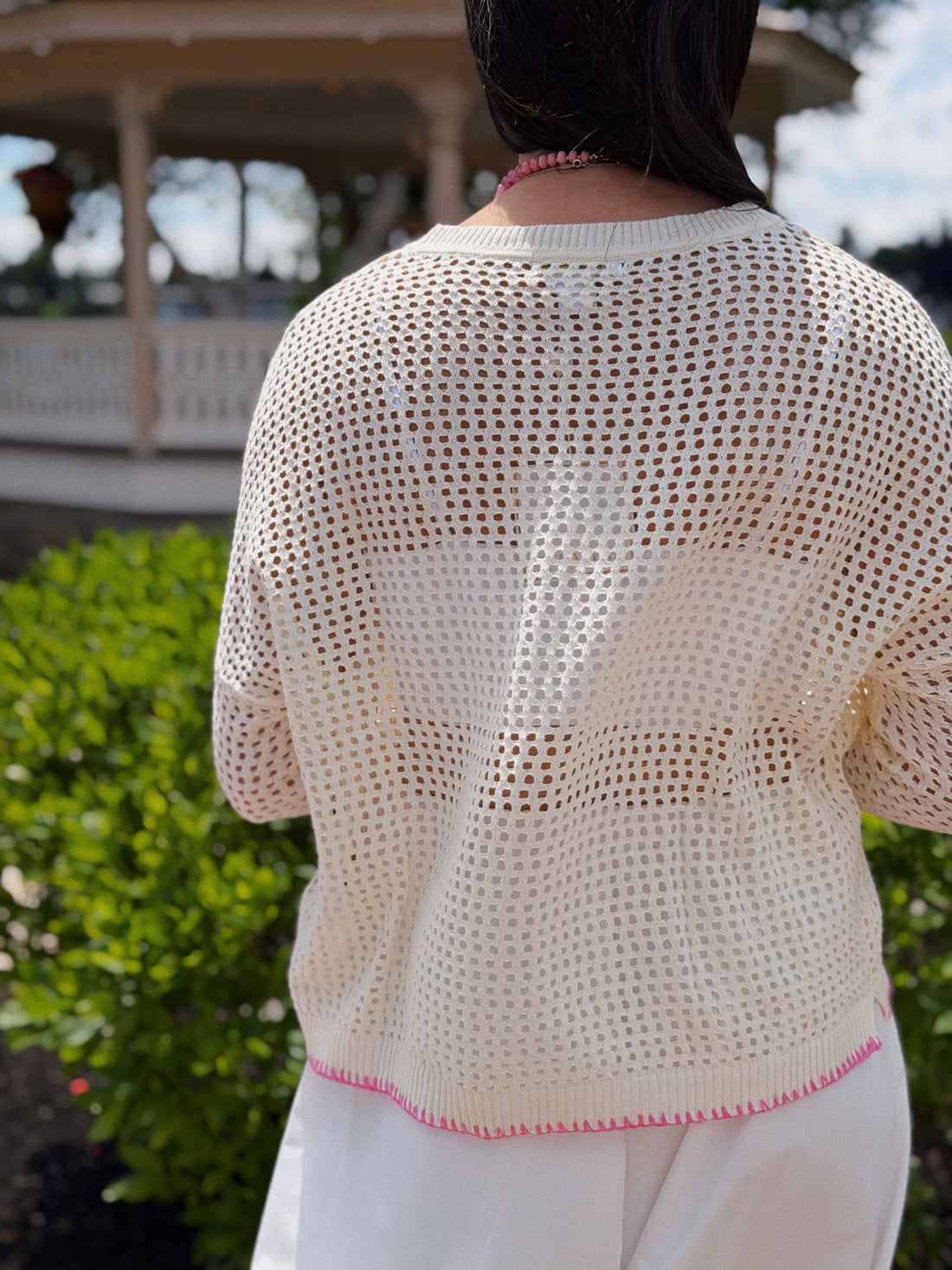Citrus Mesh Sweater