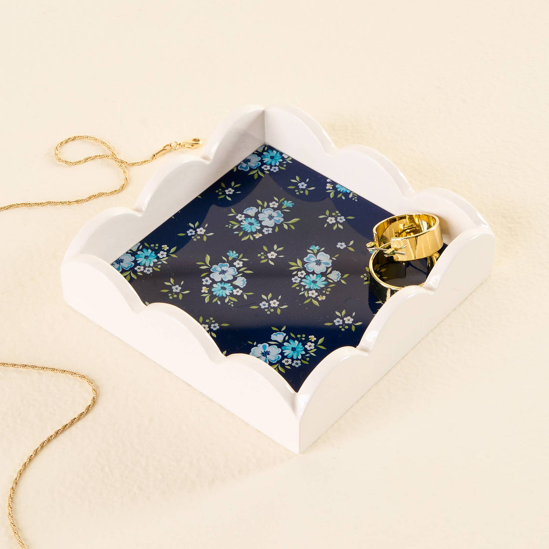 Scallop Trinket Tray: Endless Daydream Navy