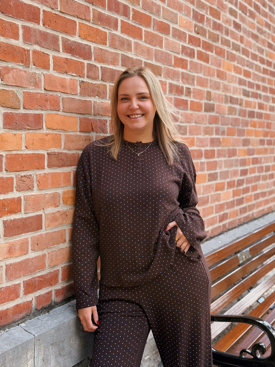 Elio Polka Dot Henley