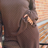 Elio Ruffle Trim Wide Leg Pants