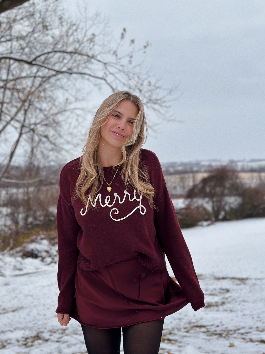 Chablis Satin Mini Skirt