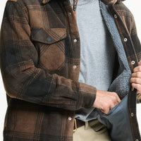 Sherpa Bonded Plaid Overshirt