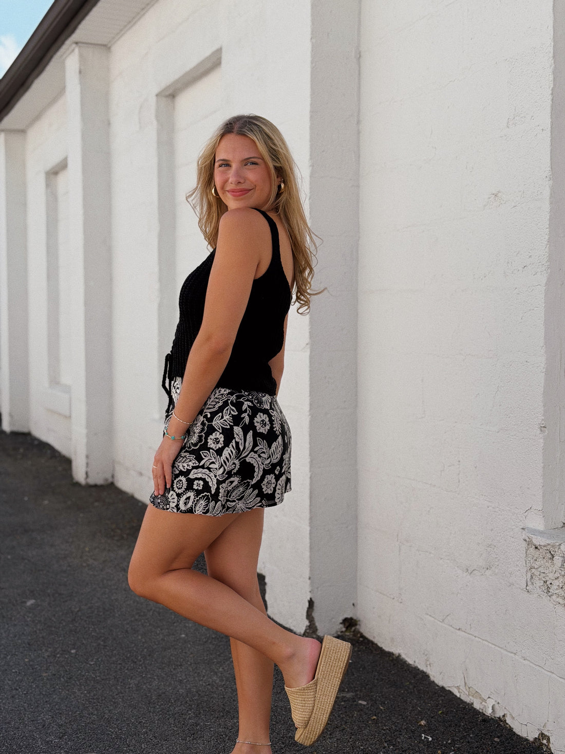 Lorna Luz Floral Mini Skirt