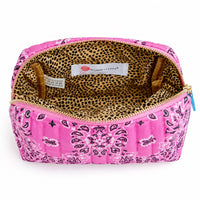 Bandana Print Cosmetic Pouch