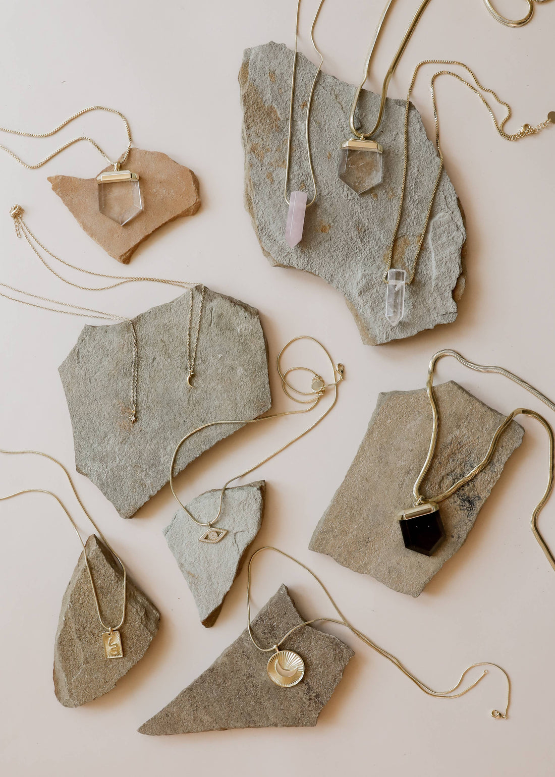 Tiny Crescent Moon Gold Necklace