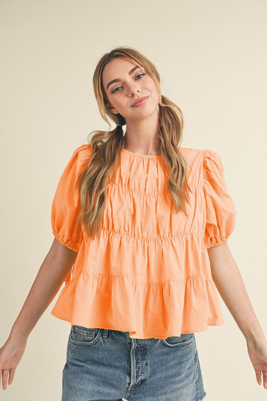 River Puff Sleeve Top