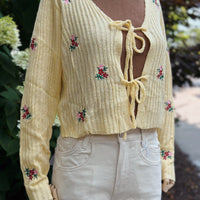 Ash Floral Sweater Cardigan