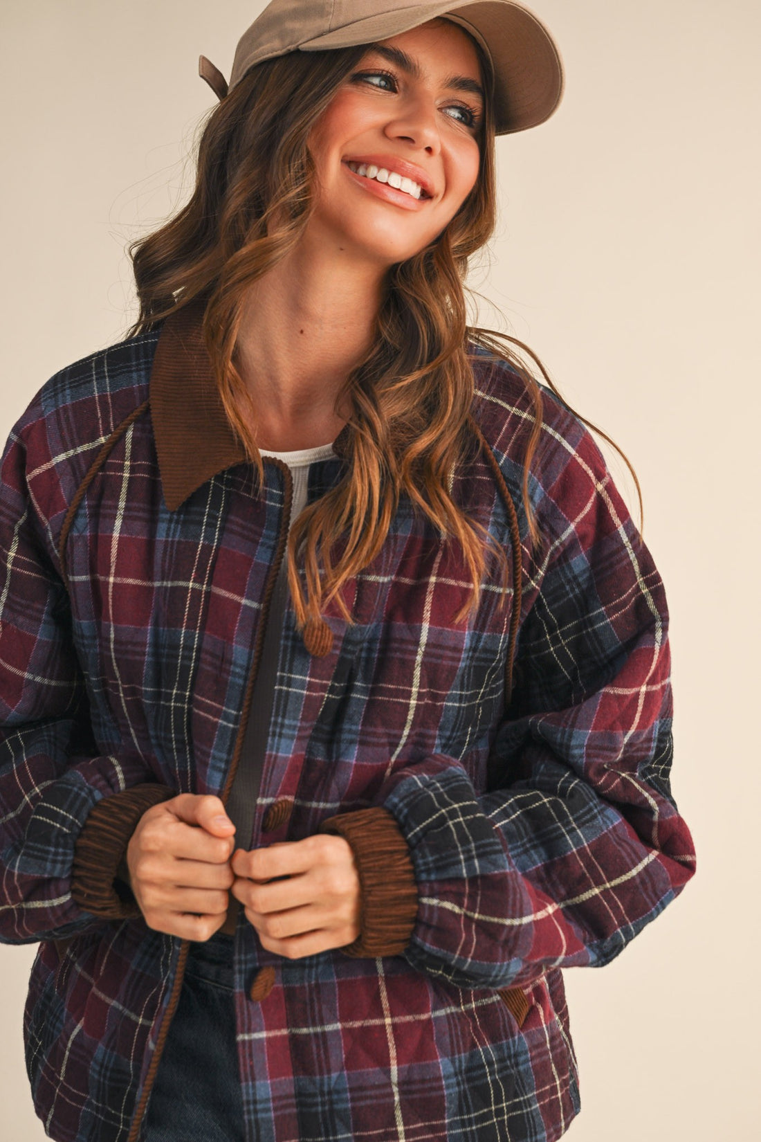 Mulberry Plaid Jacket