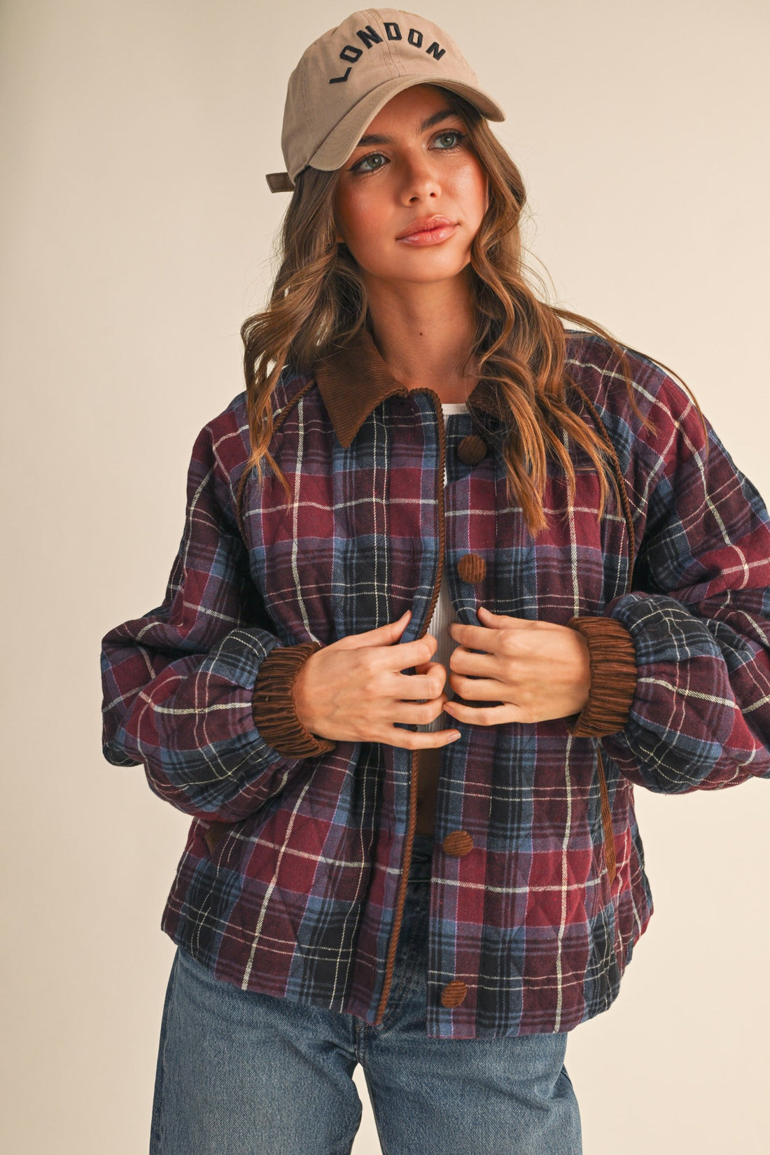 Mulberry Plaid Jacket