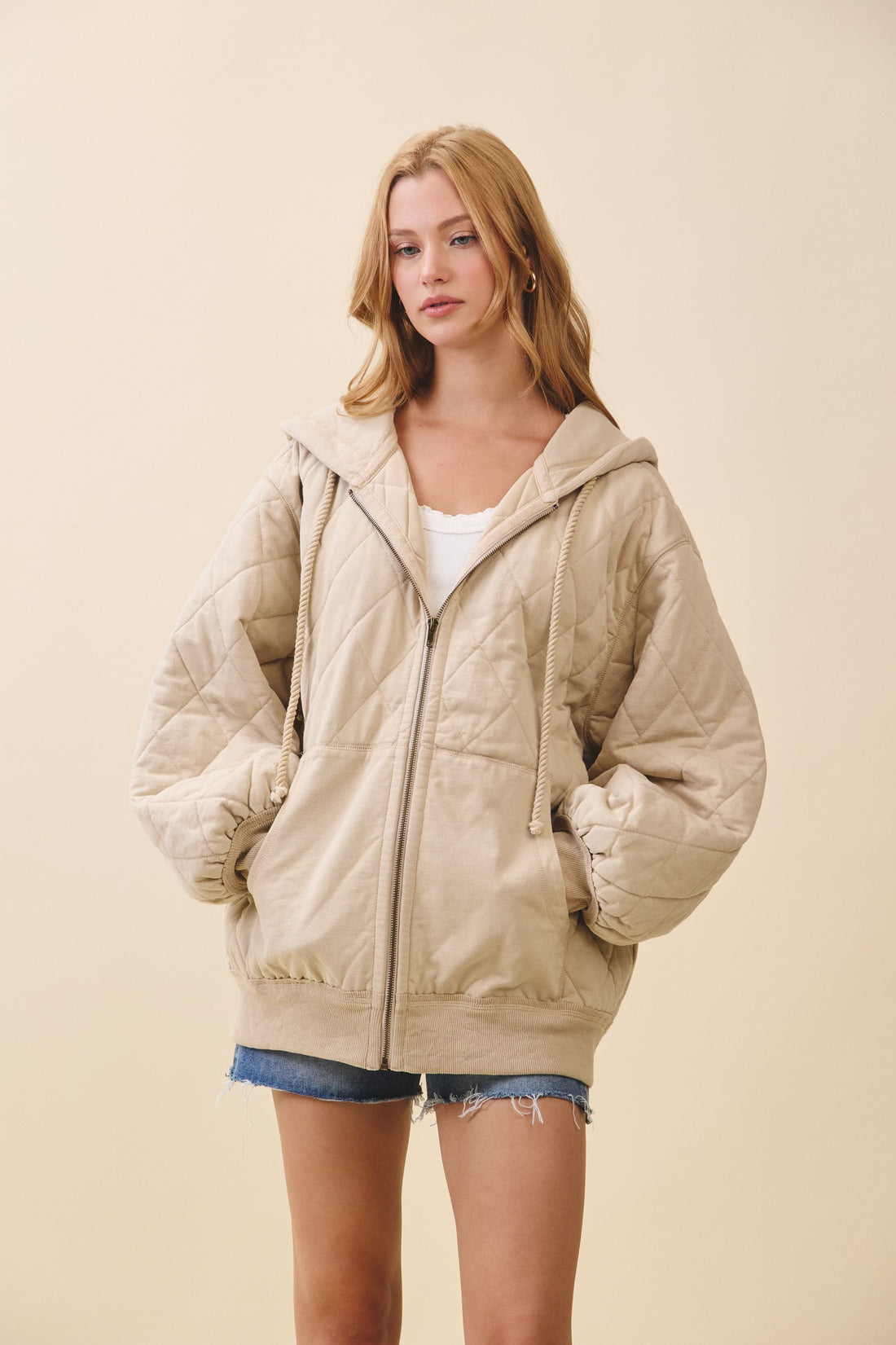 Quilted Hoodie Jacket
