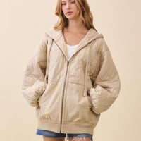 Quilted Hoodie Jacket