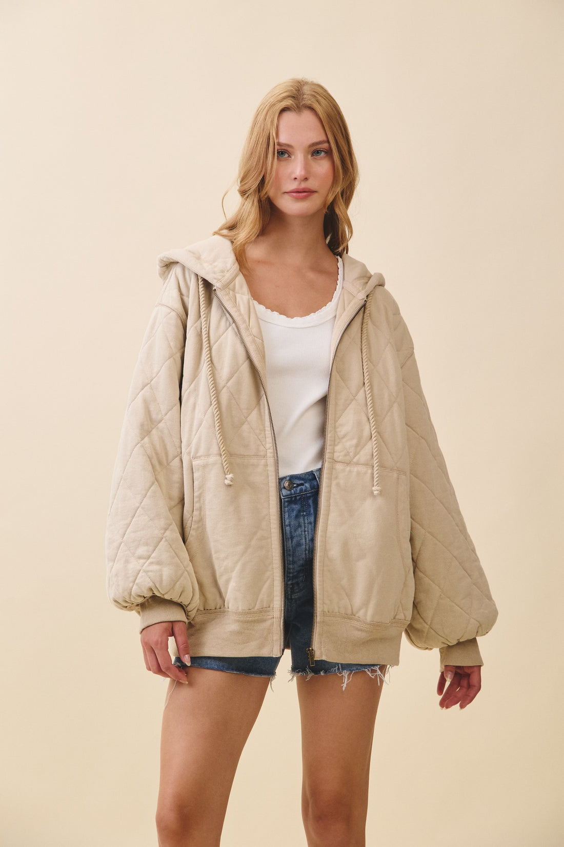 Quilted Hoodie Jacket