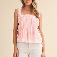 Avery Lace Trim Tank