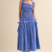 Strawberry Midi Skirt