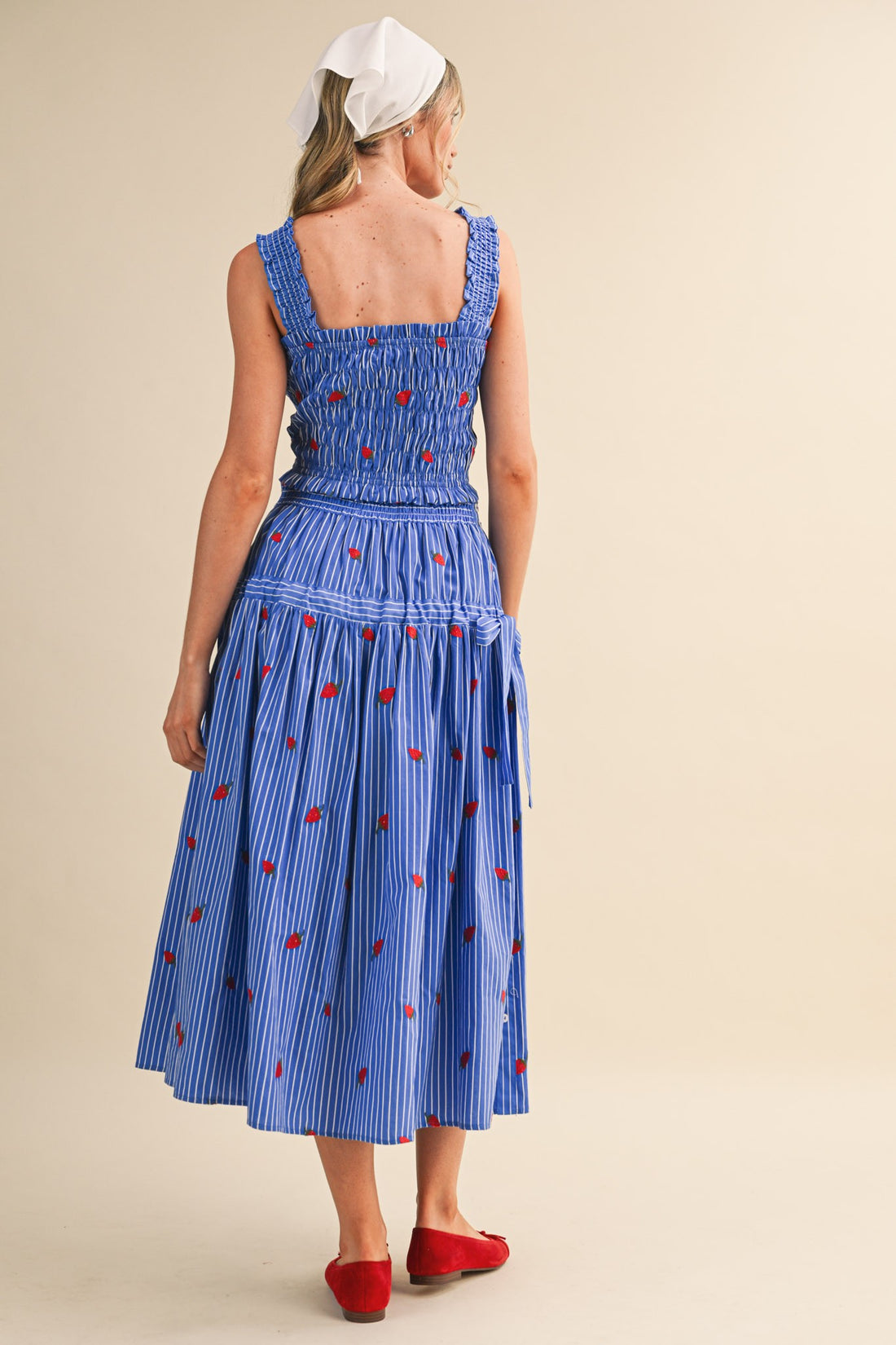Strawberry Midi Skirt