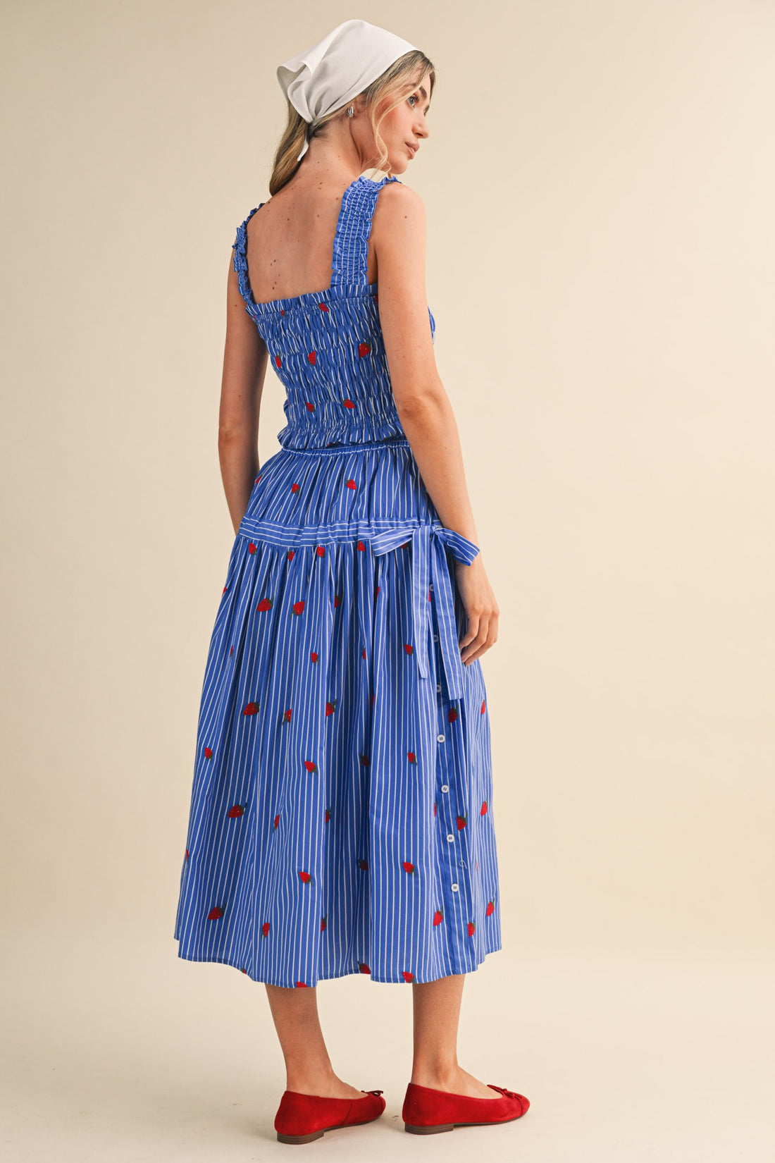 Strawberry Midi Skirt
