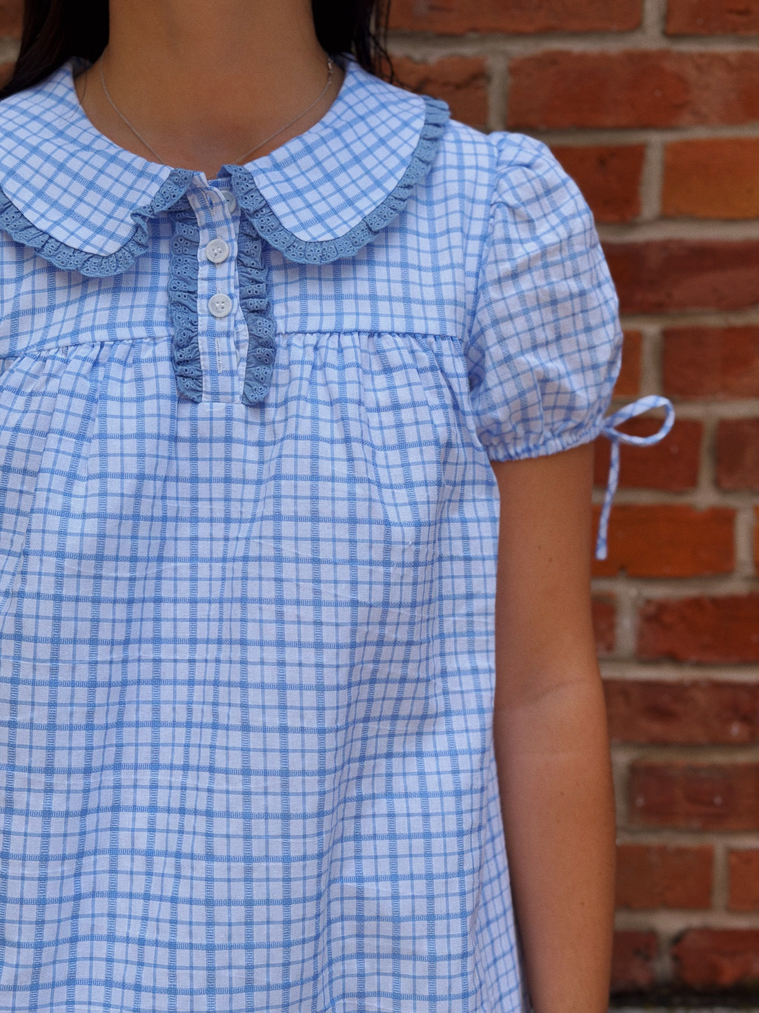Ditsy Check Mini Dress