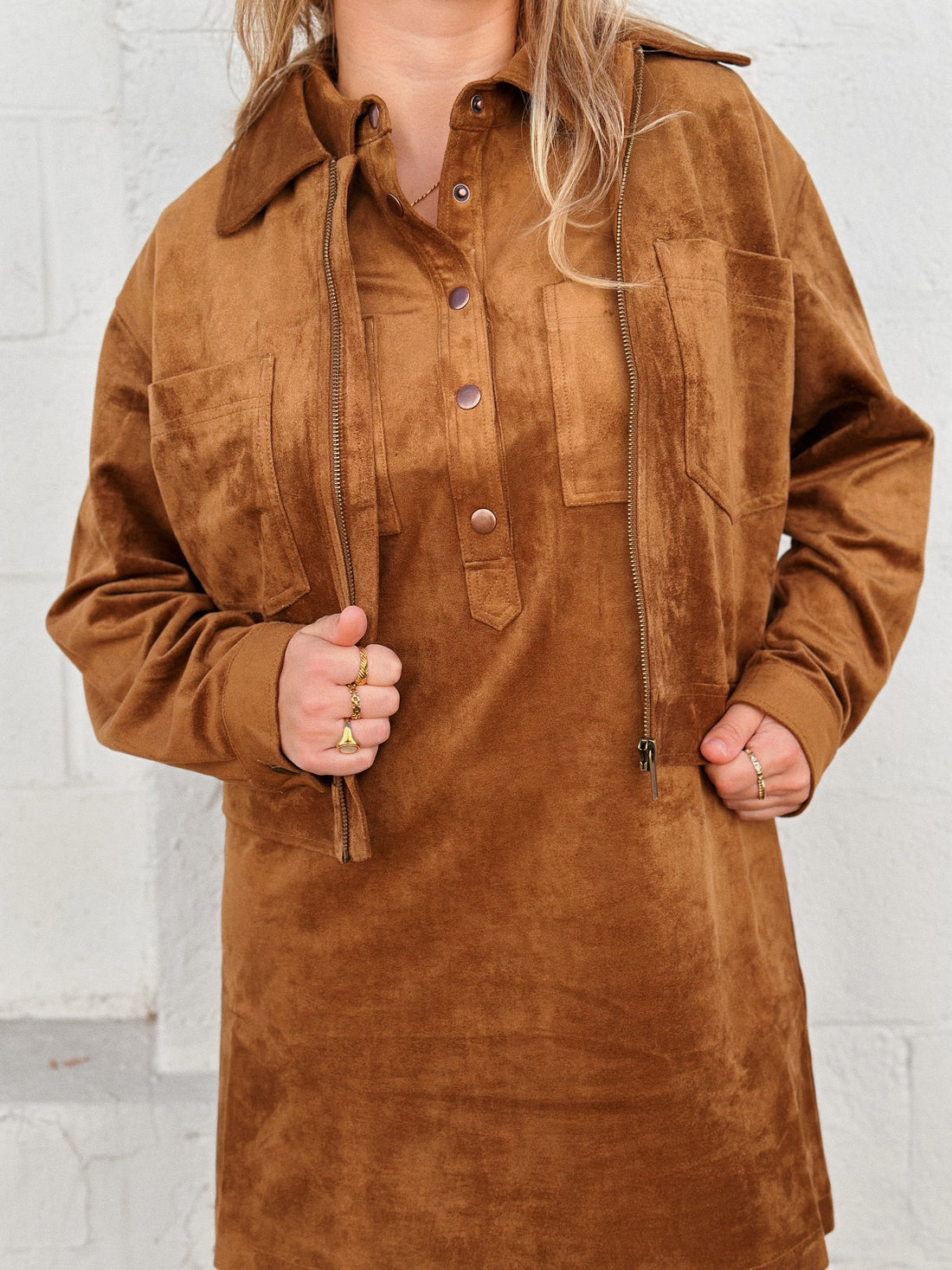 Heritage Faux Suede Jacket