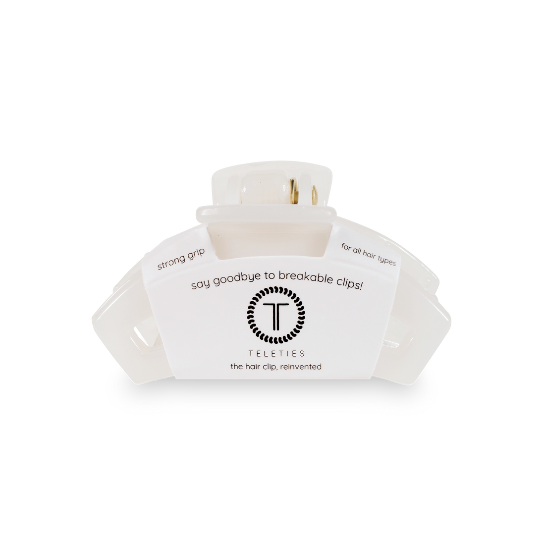 Open Hair Clip | Tiny | Coconut White
