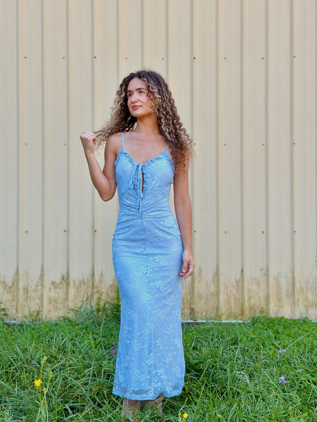 Floral Lace Maxi Dress
