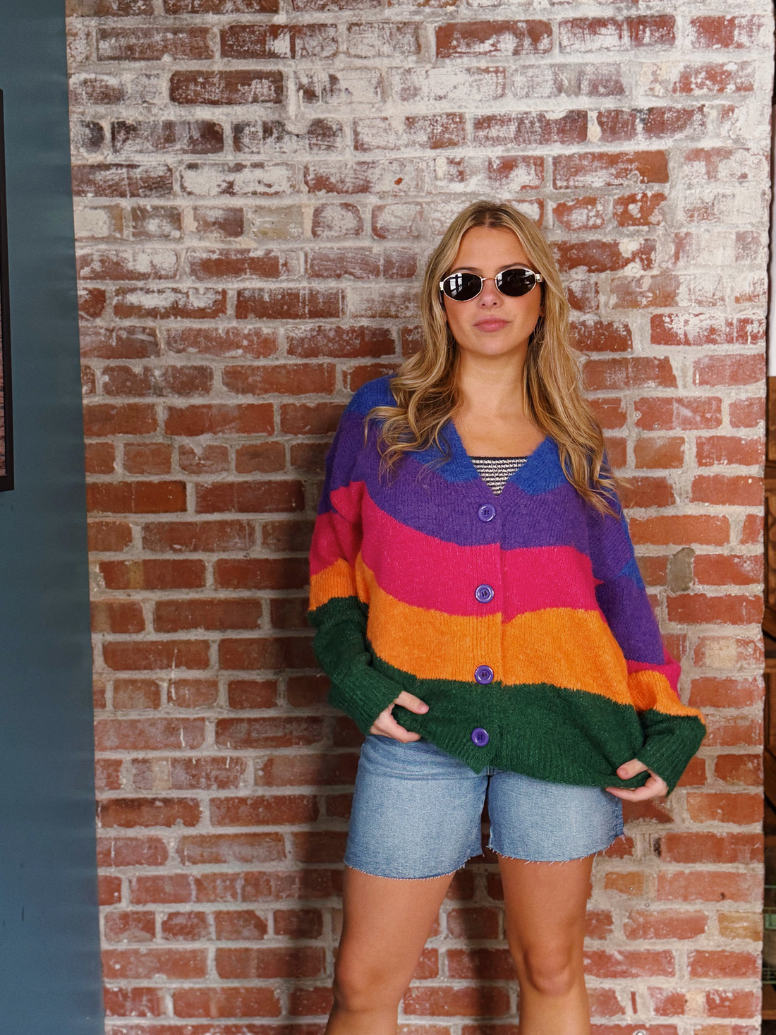 Danielle Colorblock Cardigan