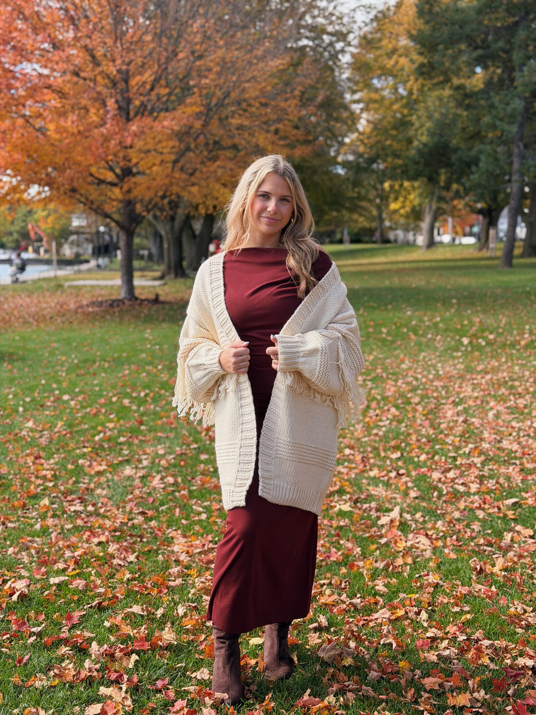 Willow Fringe Open Cardigan