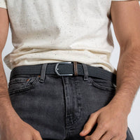 Elastic Braided Belt Flannel Grey