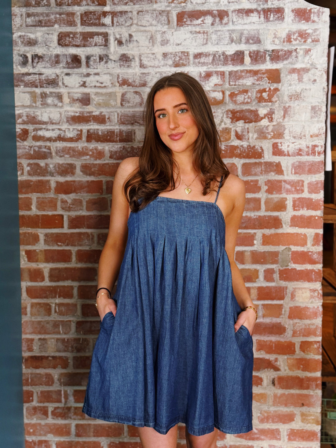 Jessica Denim Babydoll Dress