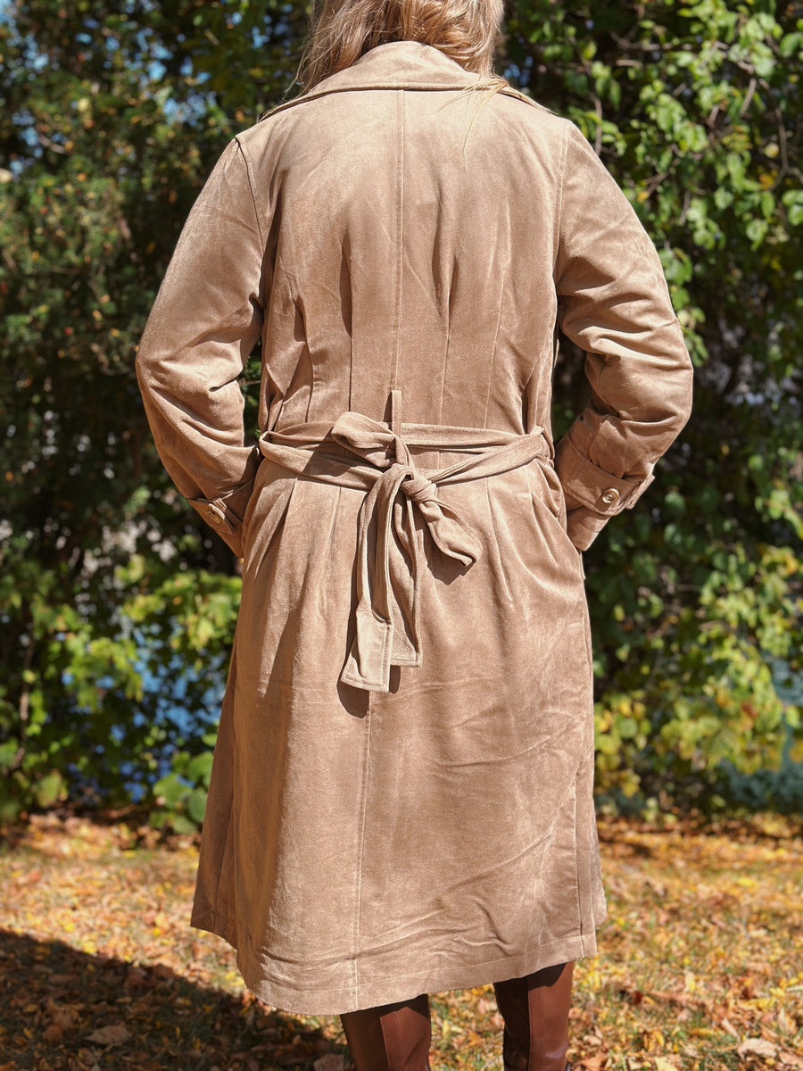 Dorian Suede Trench