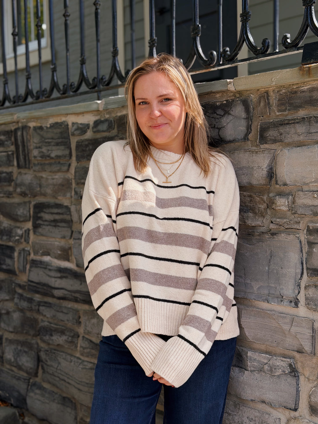 Cirrus Stripe Sweater