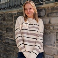 Cirrus Stripe Sweater