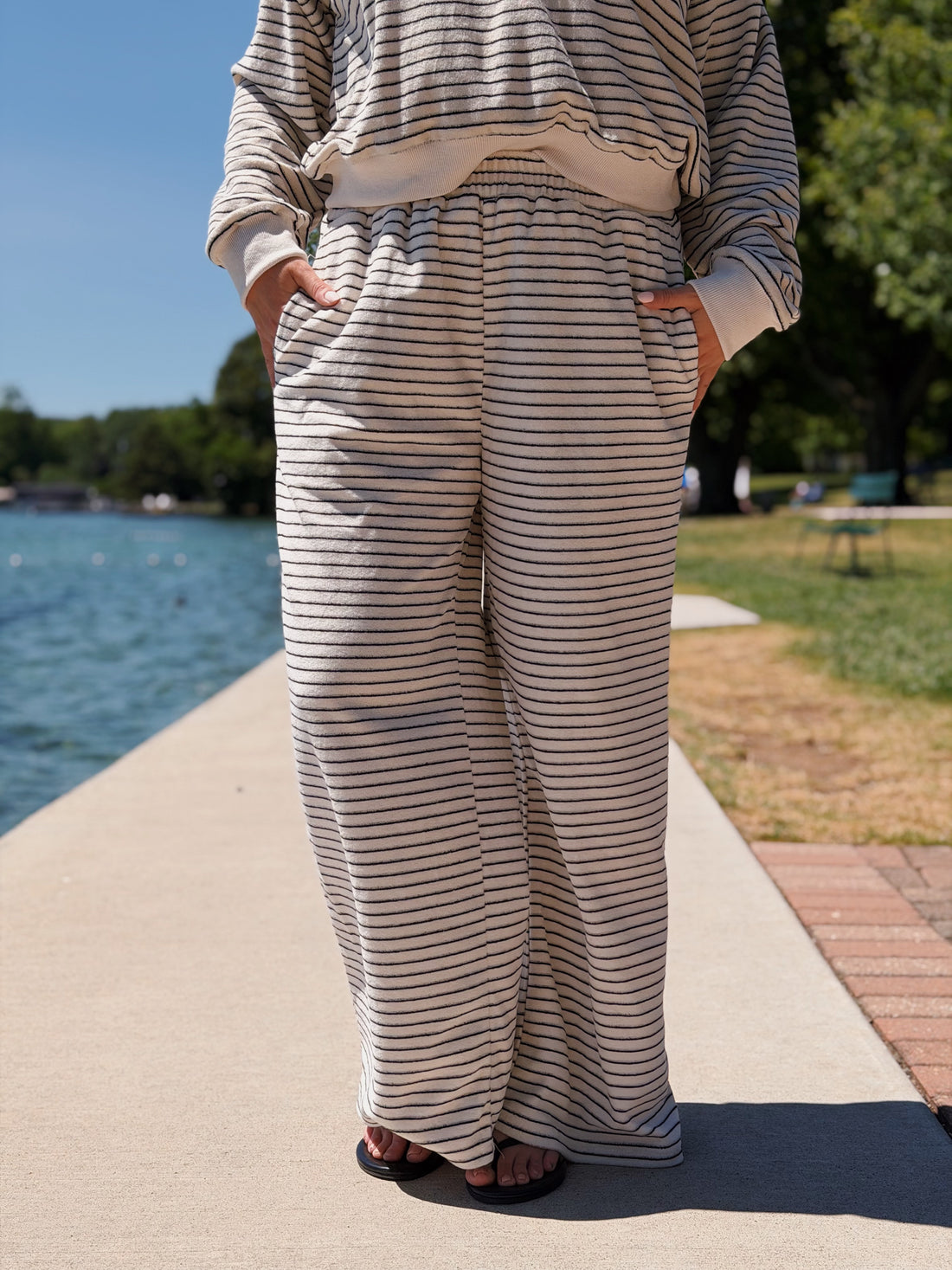 Striped Towel Pants