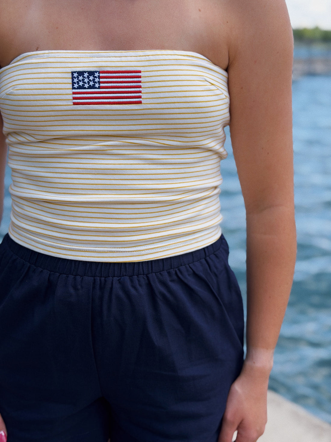 Stars + Striped Tube Top