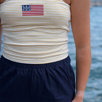 Stars + Striped Tube Top