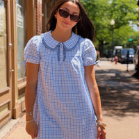 Ditsy Check Mini Dress